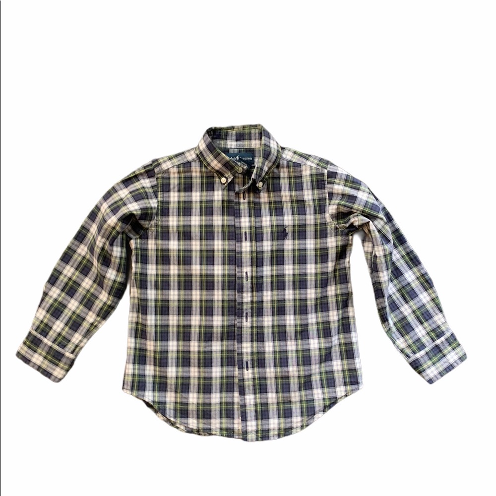 Ralph Lauren 4T Plaid Cotton Poplin Shirt